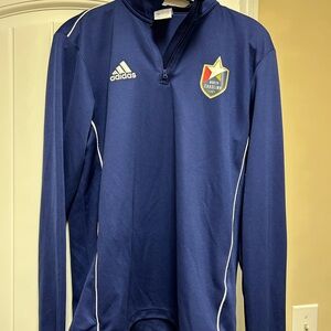 Adidas Royal Blue Performance  zipTop size s